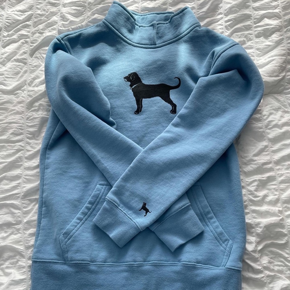 Blue black dog xs sweatshirt